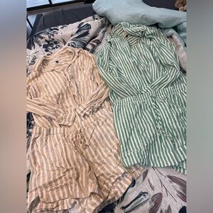 Universal Thread, Target brand, Linen long sleeve and short sets, size large